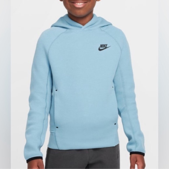 Nike Other - Nike Tech Fleece Blue Sportswear Pullover Hoodie- Youth Large